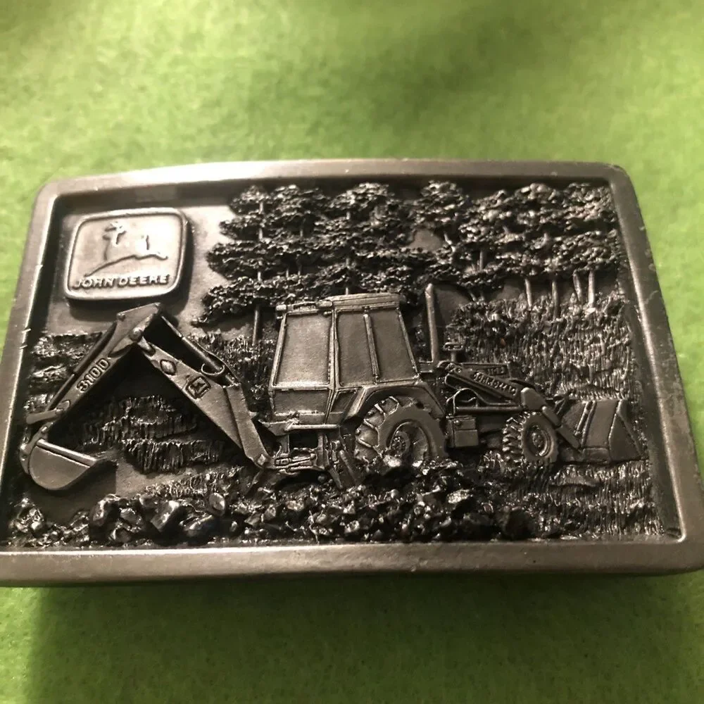 John Deere 1995 Limited Edition Dubuque Works Backhoe Loader Belt Buckle